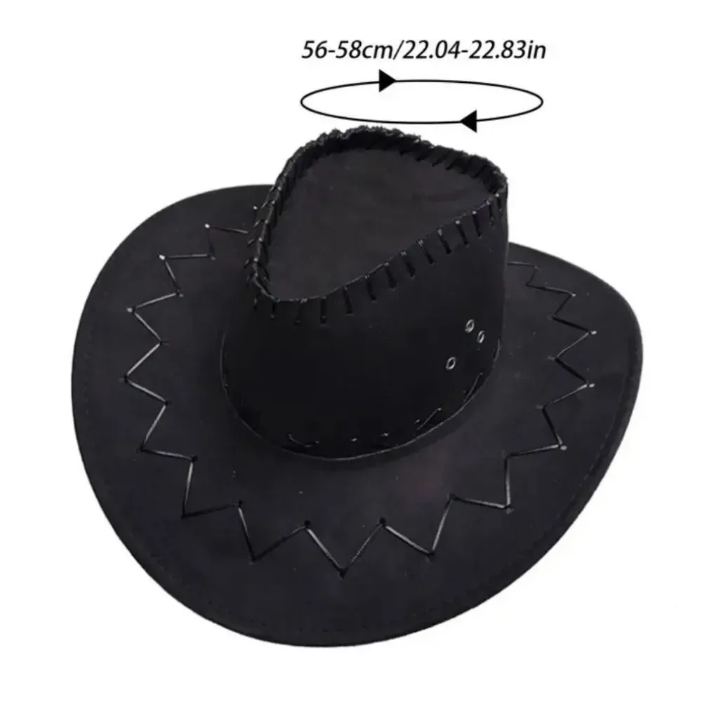 Ladies Stylish Black Cowboy Hat